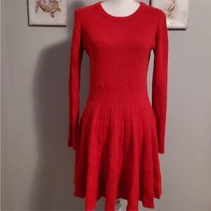 Red Cable Knit Dress B. Boutique by Evergreen